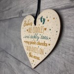 Mum To Be Present Wooden Heart Baby Shower Gift Plaque