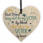 Sister By Heart Best FRIEND Gift Heart Christmas Friendship Gift