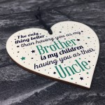 Best Uncle Gifts For Birthday Christmas Present Brother Plaque 
