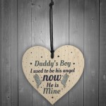 Daddys Boy Dad Memorial Heart Birthday Gifts For Garden Plaques