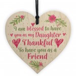 Daughter Gift Handmade Wooden Heart Sign Gift For Daughter