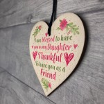 Daughter Gift Handmade Wooden Heart Sign Gift For Daughter