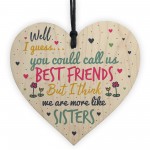 Like Sisters Best FRIEND Gifts Heart Christmas Friendship Gift