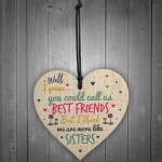 Like Sisters Best FRIEND Gifts Heart Christmas Friendship Gift