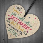 Like Sisters Best FRIEND Gifts Heart Christmas Friendship Gift