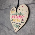 Like Sisters Best FRIEND Gifts Heart Christmas Friendship Gift