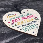 Like Sisters Best FRIEND Gifts Heart Christmas Friendship Gift