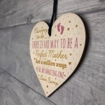 Mummy Mum To Be Present Baby Shower Wood Heart Plaque