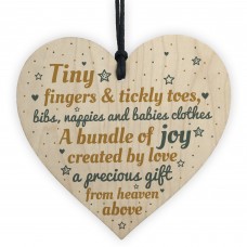 Daddy Mumy Mum Dad To Be Present Baby Shower Wooden Heart