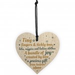 Daddy Mumy Mum Dad To Be Present Baby Shower Wooden Heart