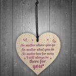 Always There Best Friend Sister Gifts Heart Friendship Plaque