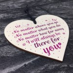 Always There Best Friend Sister Gifts Heart Friendship Plaque