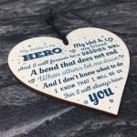 Daddies Girl Dad Gift Handmade Wooden Heart Sign Card Birthday