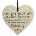 Brother Gift Friendship Wooden Heart Gifts For Brother Birthday