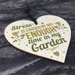 Funny Garden Sign Wooden Heart Shed Sign Plaque Friendship Gift