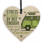 Novelty Caravan Sign Wood Heart Funny Plaque Home Door Gifts
