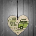 Novelty Caravan Sign Wood Heart Funny Plaque Home Door Gifts