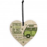 Novelty Caravan Sign Wood Heart Funny Plaque Home Door Gifts