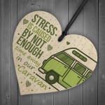 Novelty Caravan Sign Wood Heart Funny Plaque Home Door Gifts