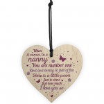 Gift For Nanny Grandma Wooden Heart Plaque Birthday Christmas