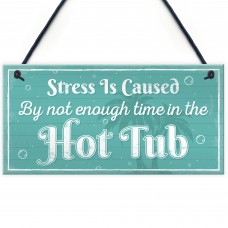 Novelty Hot Tub Welcome Plaque Garden Sign Home Door Wall Gift