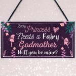 Be My Godmother Thank You Keepsake Christening Godparent Gifts