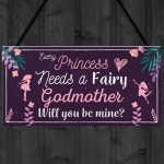 Be My Godmother Thank You Keepsake Christening Godparent Gifts