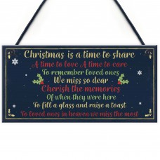 Christmas Memorial Tree Hanging Decoration Family Memorial Gift