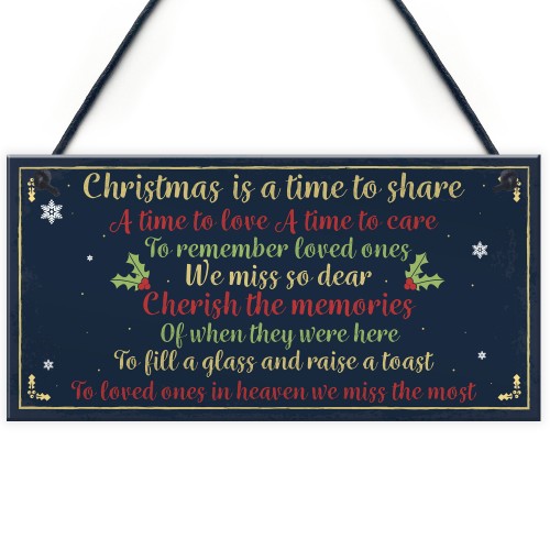 Christmas Memorial Tree Hanging Decoration Family Memorial Gift