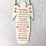 Wooden Angel Memorial Plaque For Mum Dad Nan Grandad Plaque