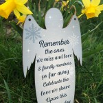 Wood Angel Memorial Plaque Hanging Memorial Sign Remembrance