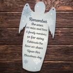 Wood Angel Memorial Plaque Hanging Memorial Sign Remembrance