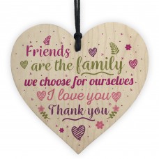 Handmade Friendship Plaque Best Friend Sign Wood Heart Gift