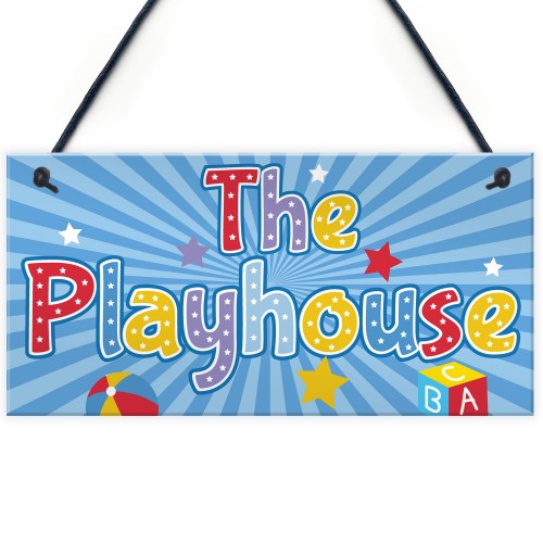 Child's Playhouse Hanging Plaque Gift For Daughter Son Kids Room