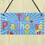 Child's Playhouse Hanging Plaque Gift For Daughter Son Kids Room