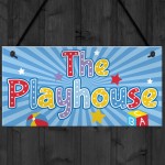 Child's Playhouse Hanging Plaque Gift For Daughter Son Kids Room