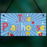 Child's Playhouse Hanging Plaque Gift For Daughter Son Kids Room