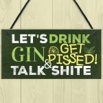 Novelty Gift For Gin Lovers Alcohol Man Cave Bar Plaque Gin Sign