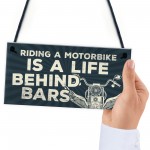 Motorbike Motorcycle Gift Hanging Plaque Gift For Dad Him Biker