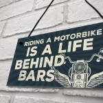 Motorbike Motorcycle Gift Hanging Plaque Gift For Dad Him Biker