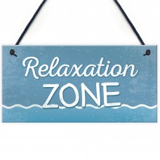 Relaxation Zone Hot Tub Man Cave Bathroom Garden Plaque Sign