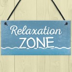 Relaxation Zone Hot Tub Man Cave Bathroom Garden Plaque Sign