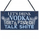 Funny Vodka Sign Man Cave Home Bar Pub Plaque Alcohol Gifts