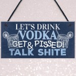 Funny Vodka Sign Man Cave Home Bar Pub Plaque Alcohol Gifts