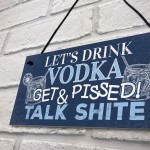 Funny Vodka Sign Man Cave Home Bar Pub Plaque Alcohol Gifts