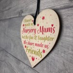Chance Made Us Nursery Mums Wooden Hanging Heart Novelty Gift