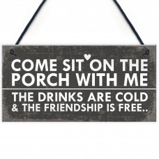 Sit On The Porch Shabby Chic Wall Signs Garden Shed Plaques