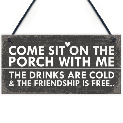 Sit On The Porch Shabby Chic Wall Signs Garden Shed Plaques