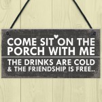 Sit On The Porch Shabby Chic Wall Signs Garden Shed Plaques