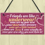 Best Friend Funny Gifts Shabby Chic Plaque Birthday Christmas